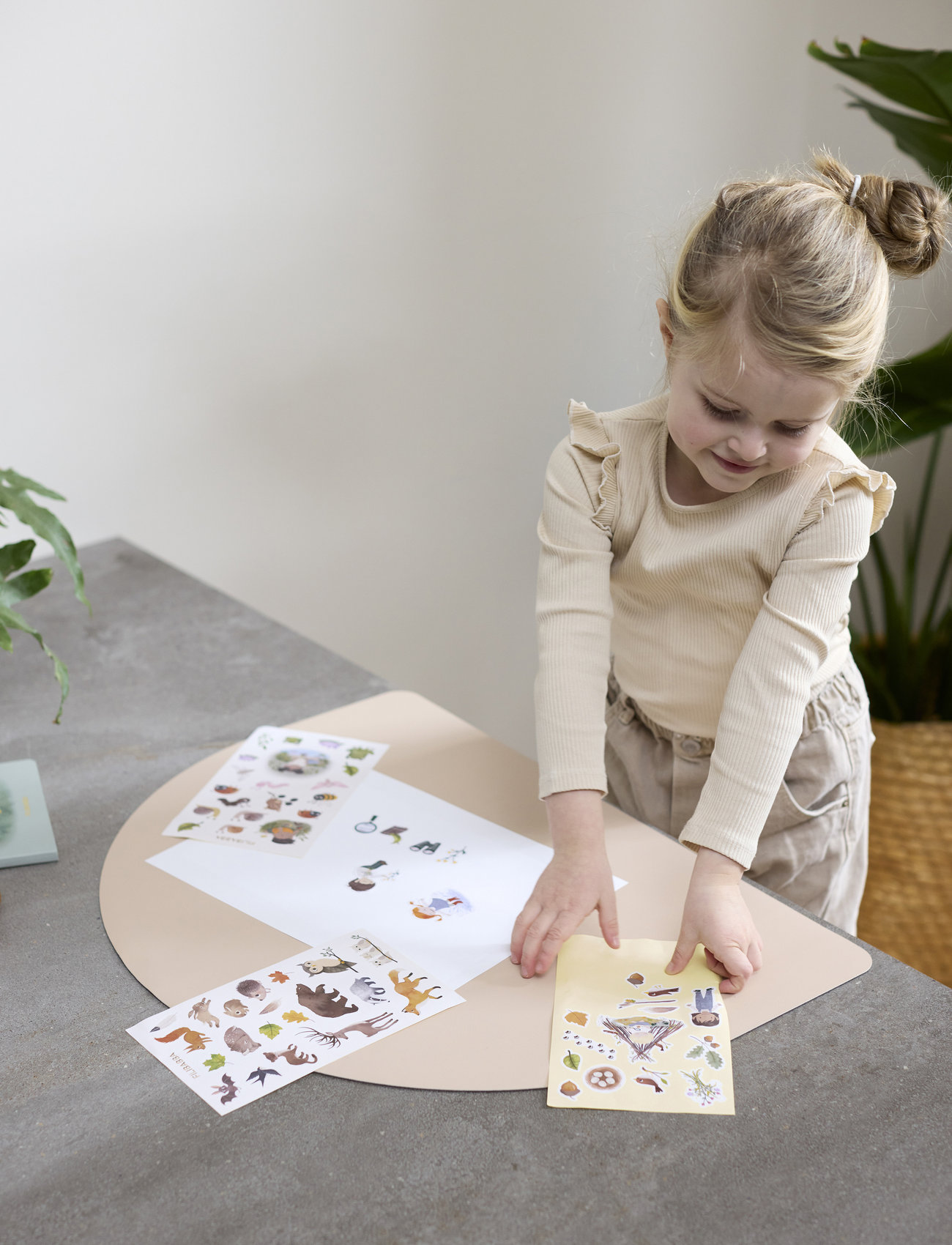 Filibabba Dækkeserviet - Warm Grey, One Size, Beige, Måltid > Dækkeservietter Og Bordskånere, Børn