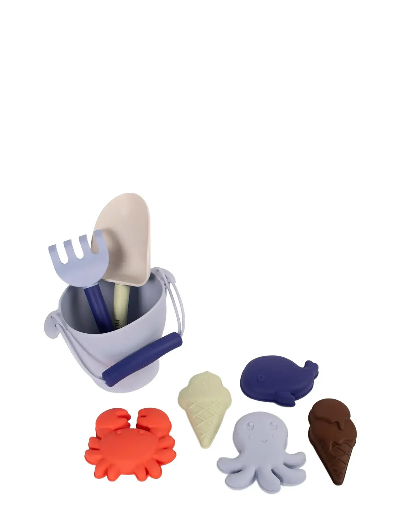 Silik Strandsæt - Blue Mix Toys Outdoor Toys Sand Toys Purple Filibabba