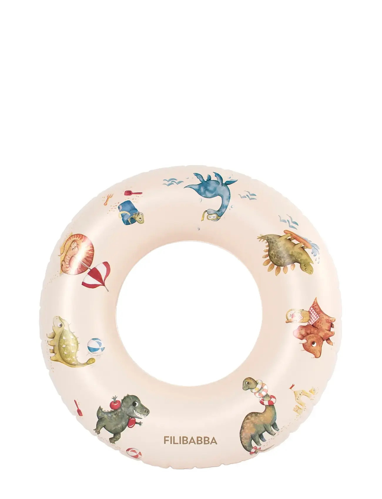 Badering Alfie - Dino Beach Toys Bath & Water Toys Water Toys Swim Rings Cream Filibabba