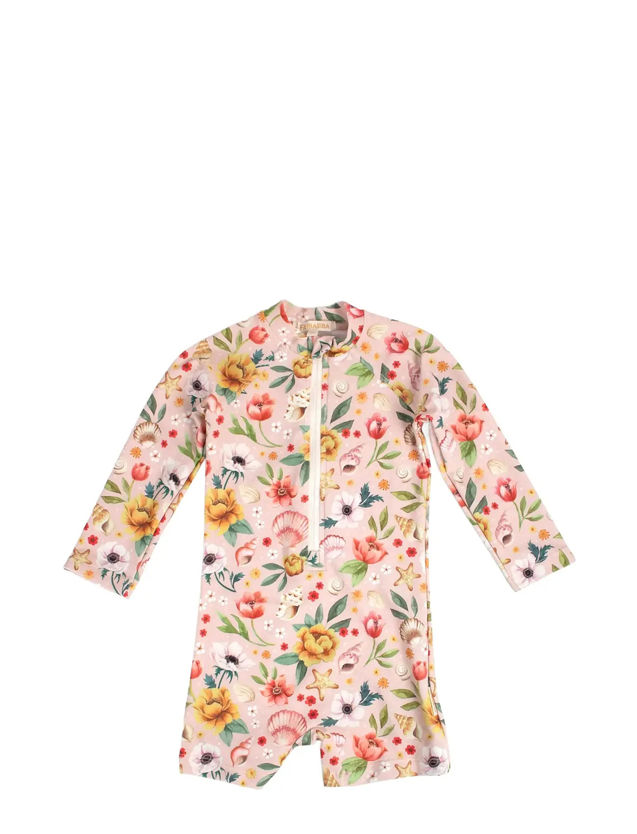 Villads – Uv-Dragt 3-4 År – Ocean Blossom Badedrakt Badetøy Pink Filibabba