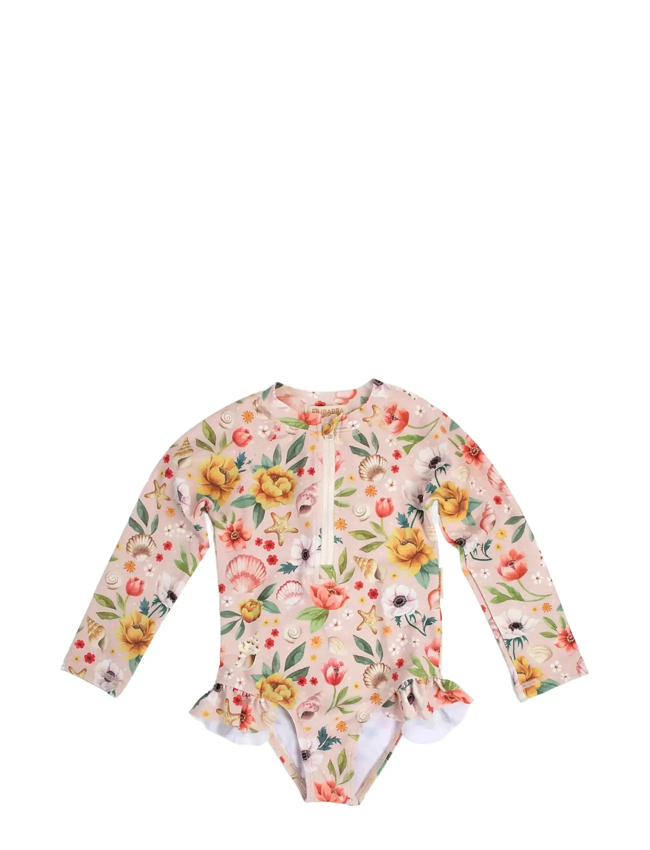 Vilje – Uv-Dragt 1-2 År – Ocean Blossom Badedrakt Badetøy Pink Filibabba