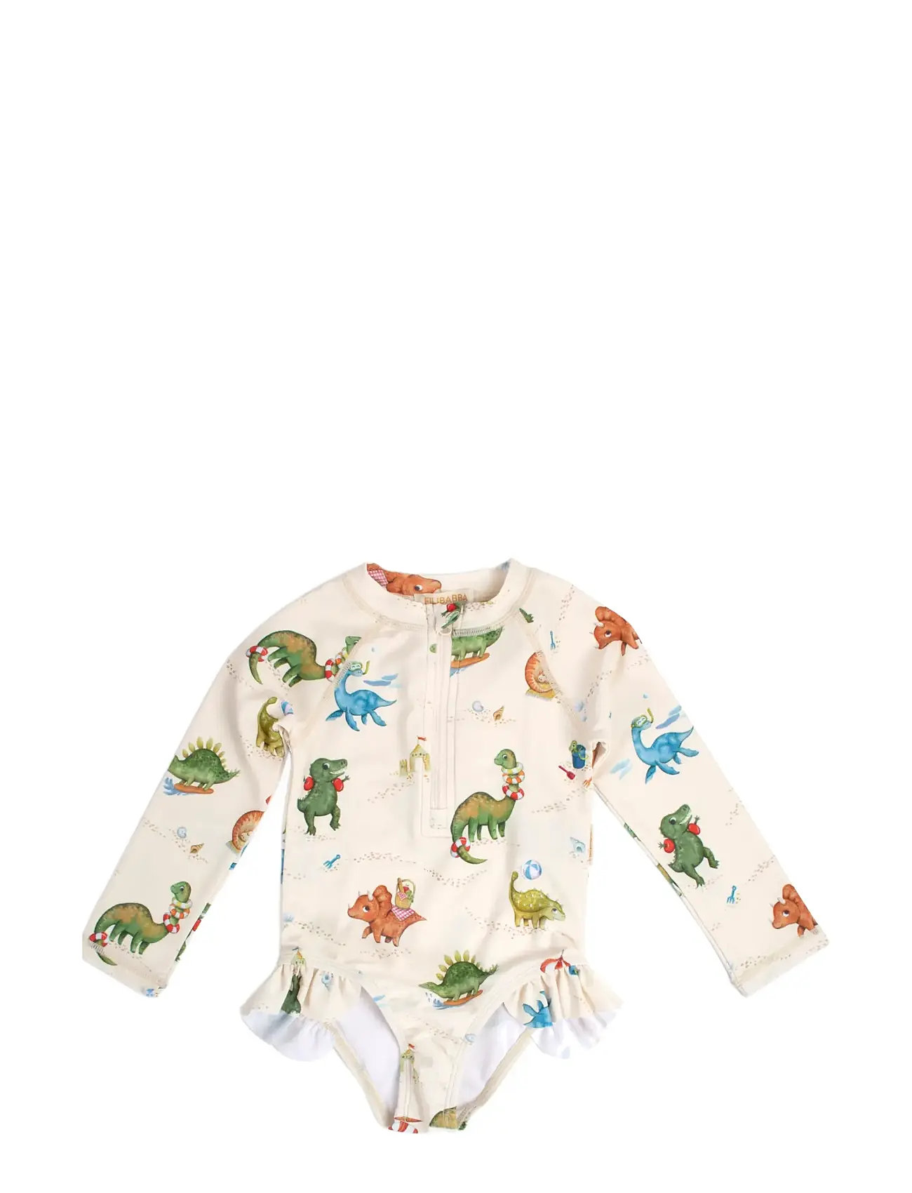 Vilje – Uv-Dragt 3-4 År – Dino Beach Badedrakt Badetøy Cream Filibabba