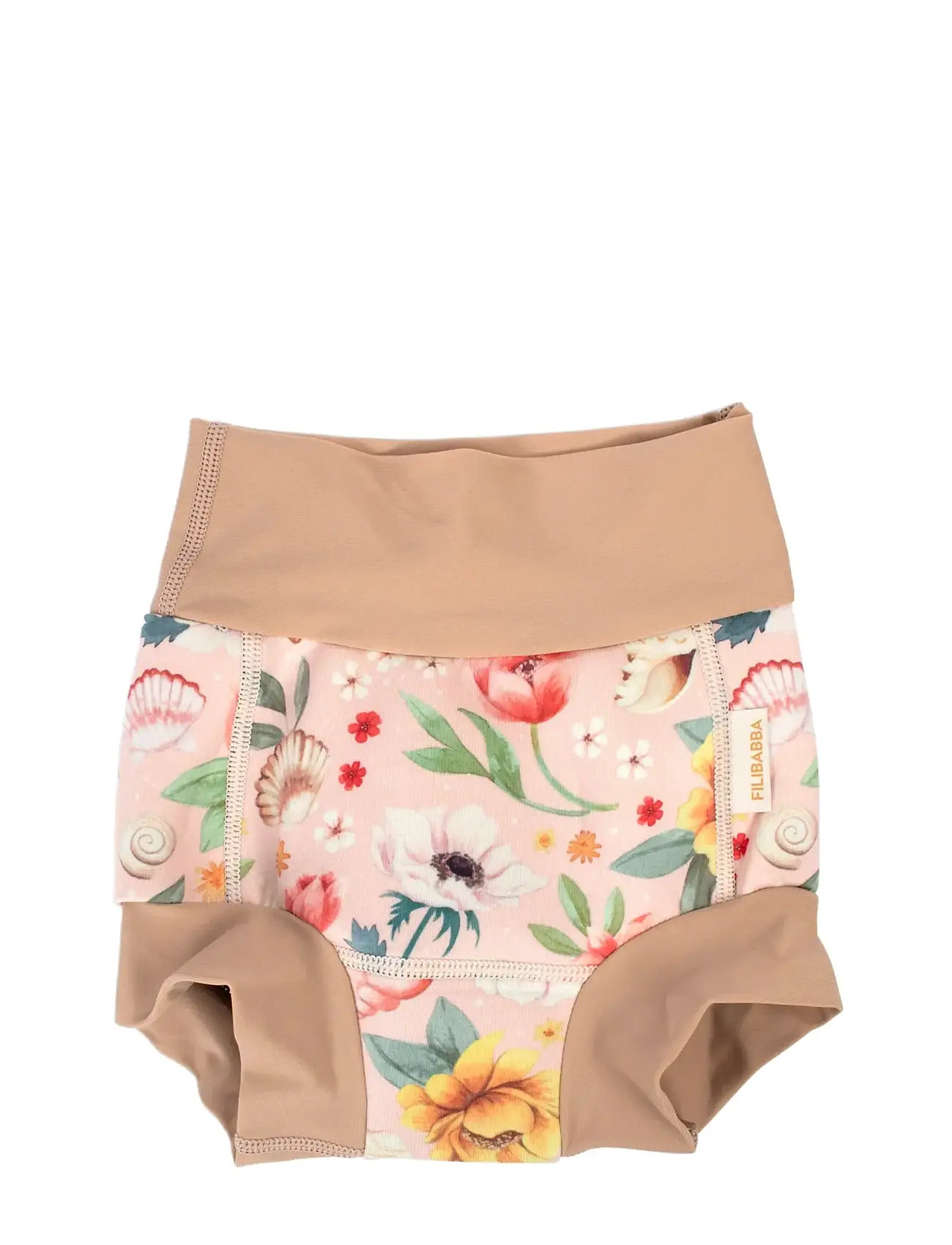 Lucca – Blebadebukser 2-3 År – Ocean Blossom Swimwear Nappie Briefs Pink Filibabba