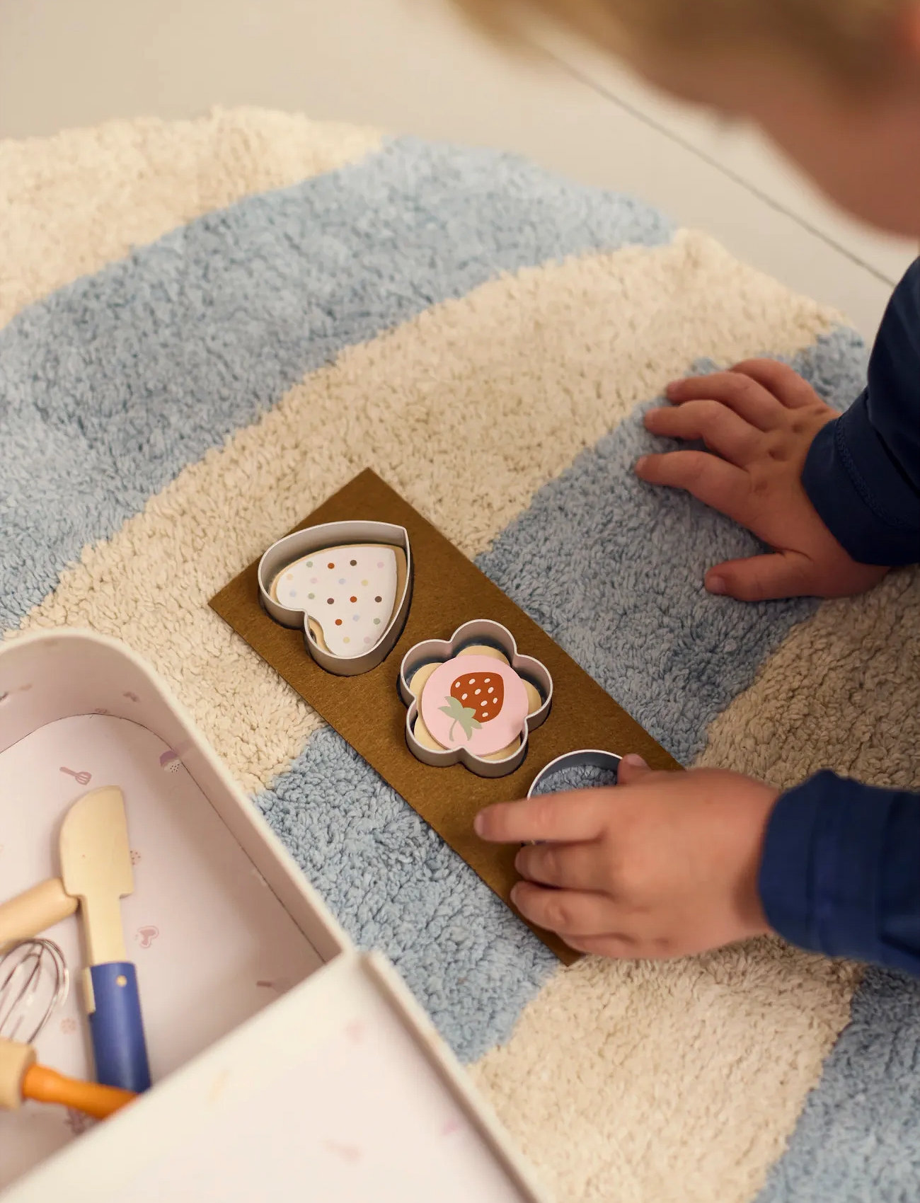 Filibabba Play Set - Little Baker, Wooden Legetøj, One Size, Cream, Legetøjskøkken Og Tilbehør > Legetøjsmad Og -Kager, Børn