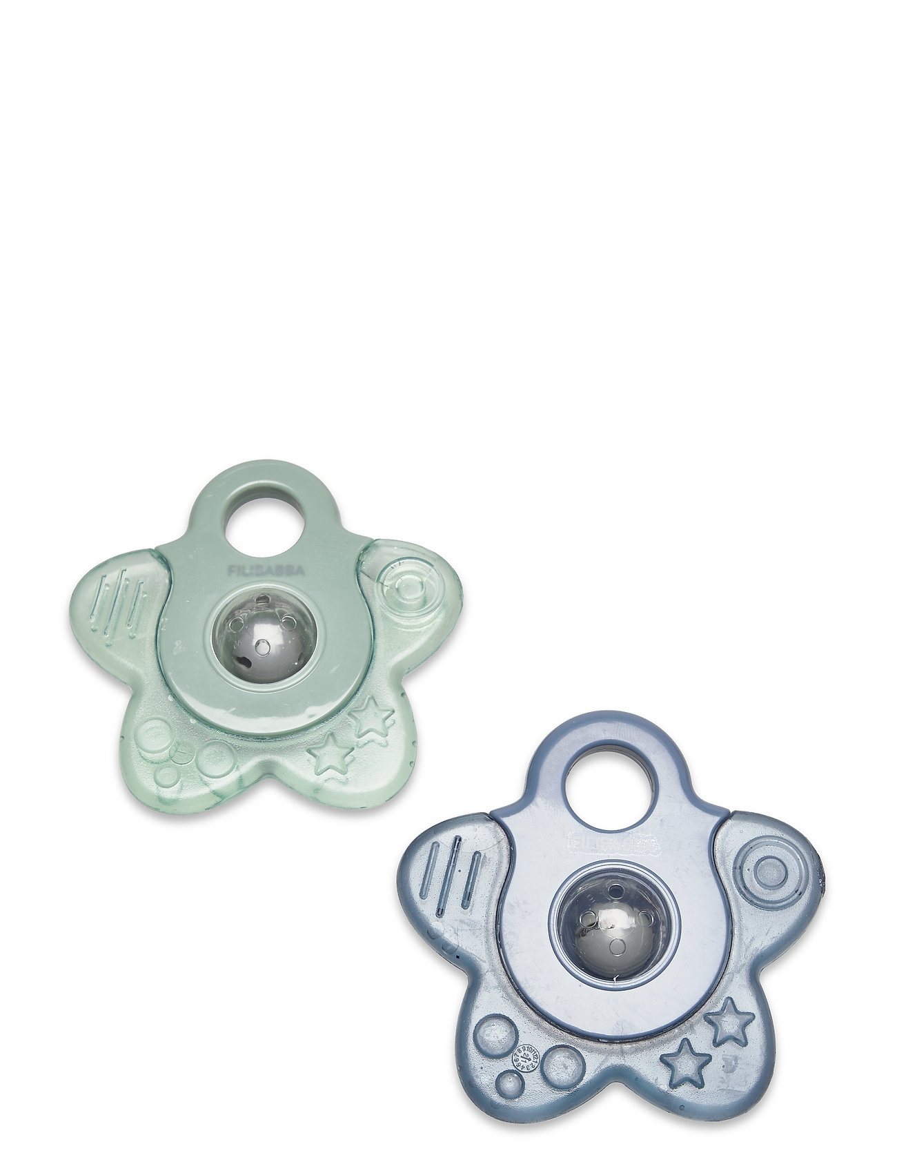 Bidering - Cooling Star 2-Pak Blue Mix Toys Baby Toys Teething Toys Blue Filibabba