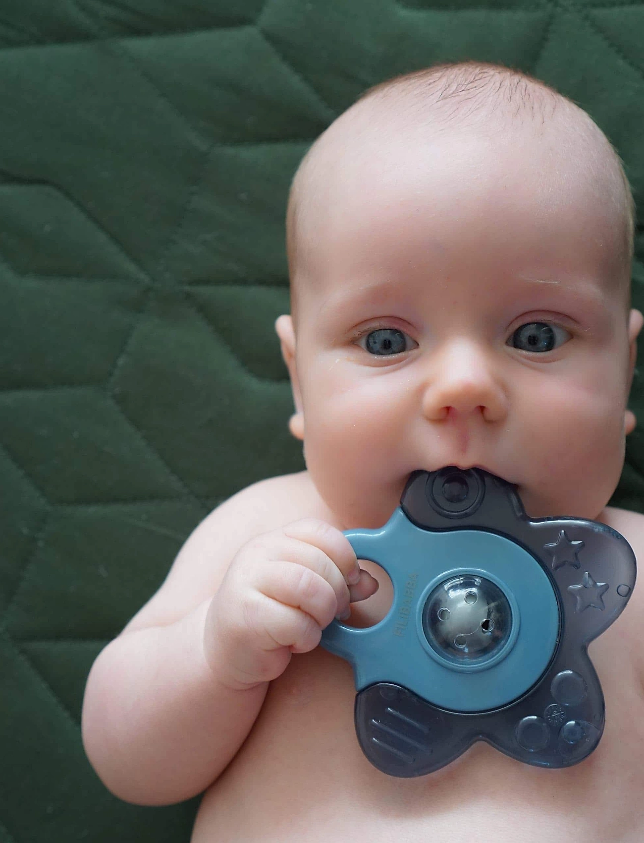 Filibabba Bidering - Cooling Star 2-Pak Blue Mix, One Size, Blue, Baby Legetøj > Teething Legetøj, Børn