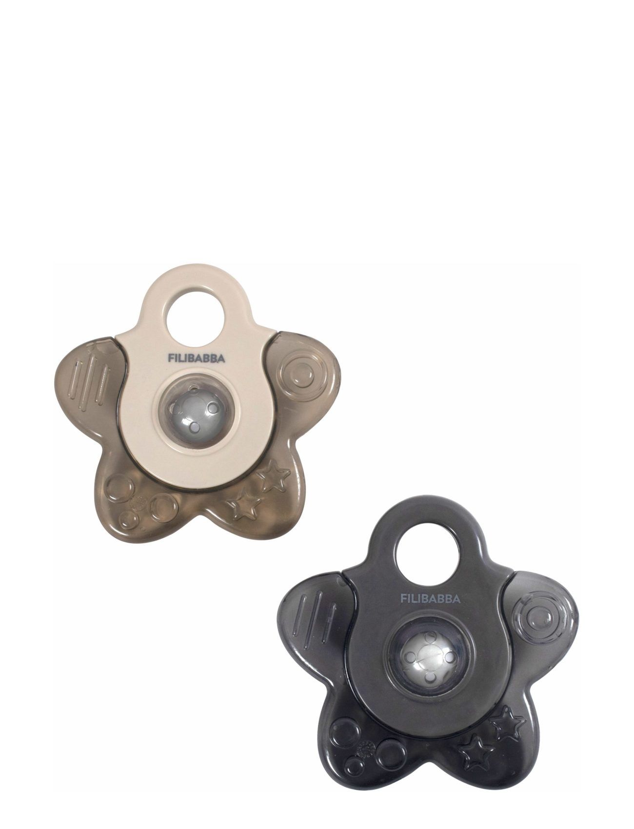 Bidering - Cooling Star 2-Pak Grey Mix Toys Baby Toys Teething Toys Multi/patterned Filibabba