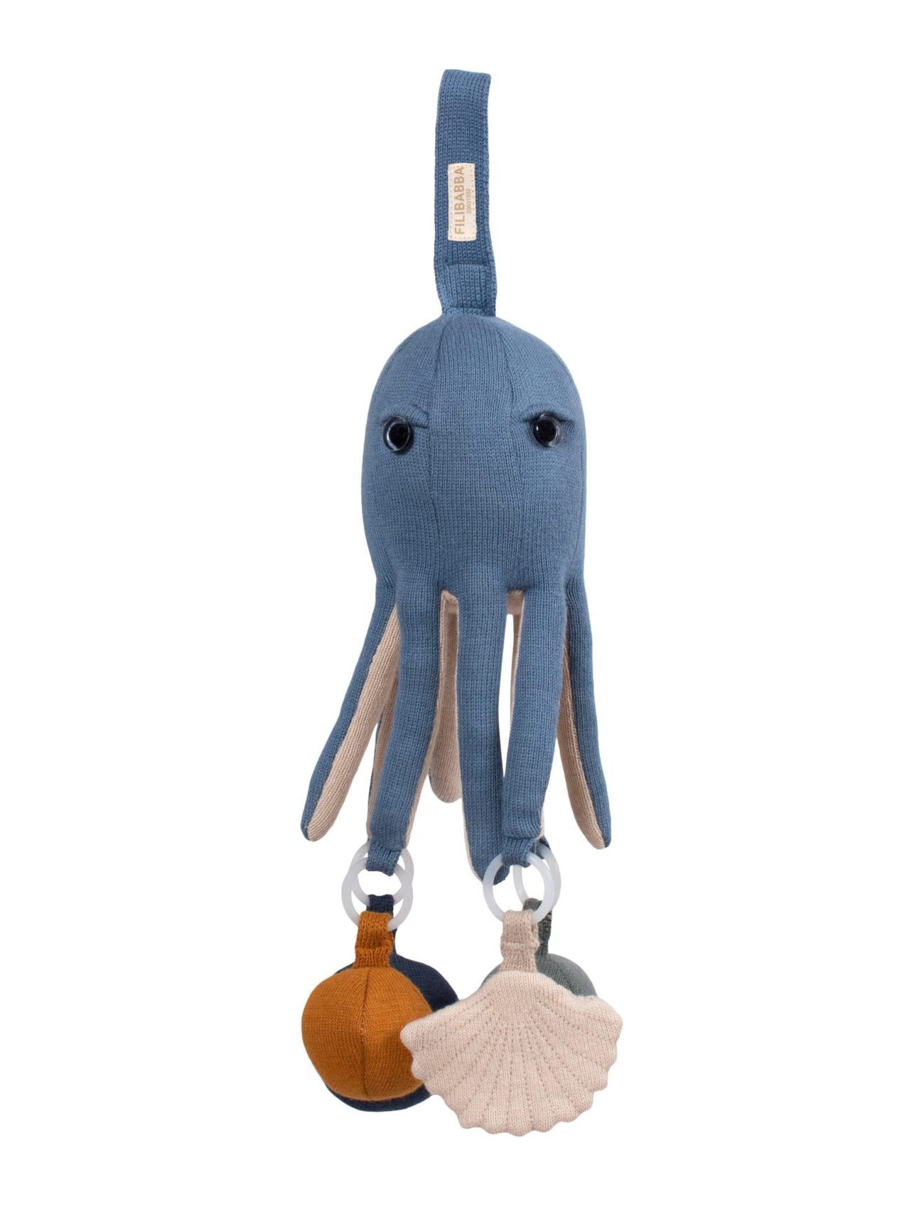 Activity Toy - Otto The Octopus Touch & Play Muddly Blue Blue Filibabba