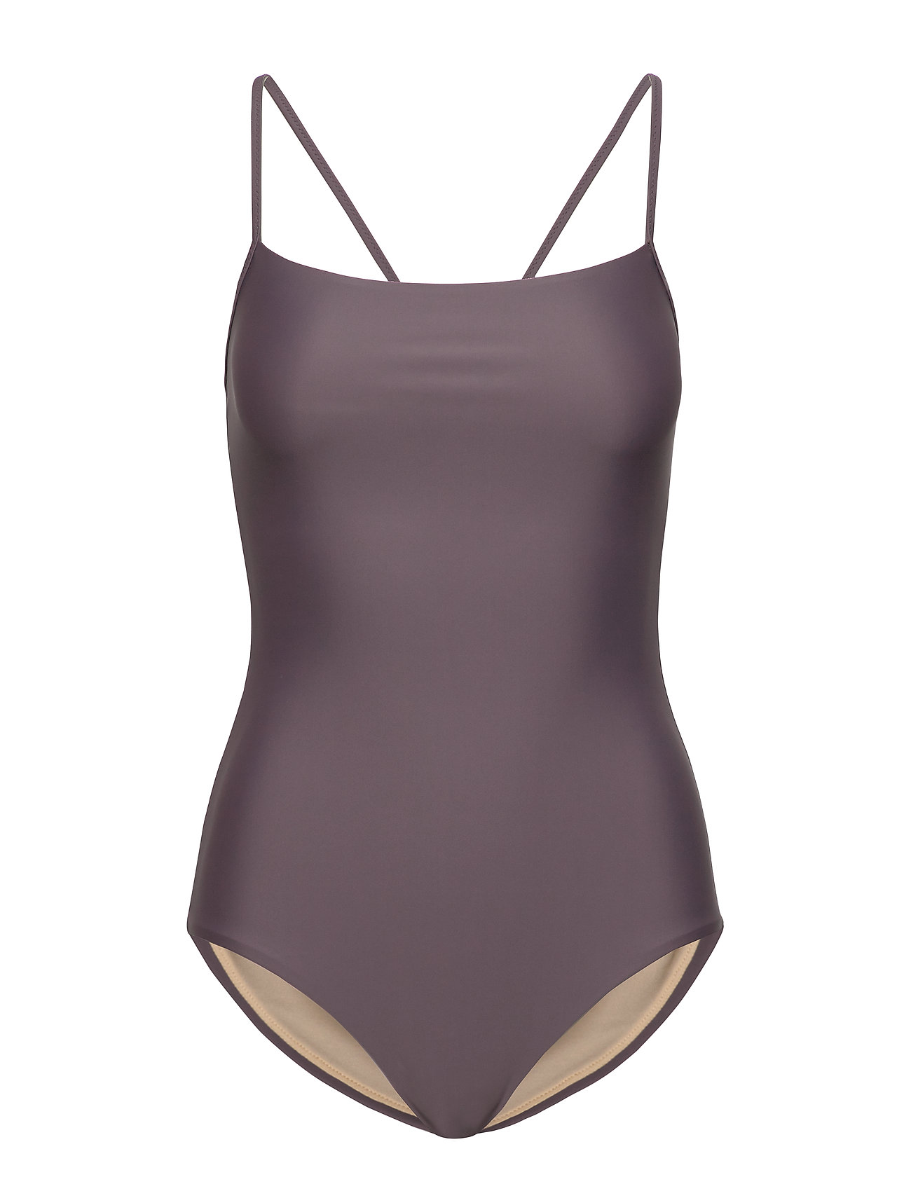 Filippa K Soft Sport Shiny Strap Swimsuit (Mauve), 560 kr | Stort