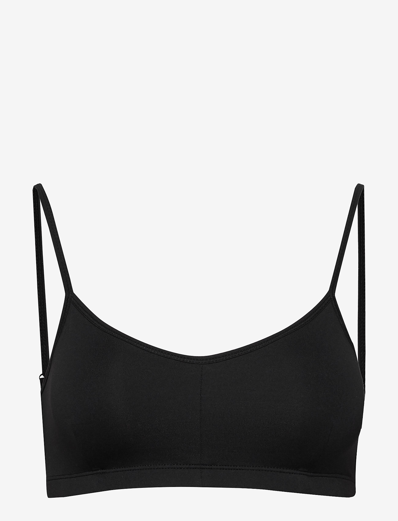 black sports bra top