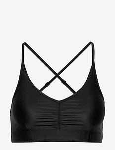 Gloss Bra Top - low support - black