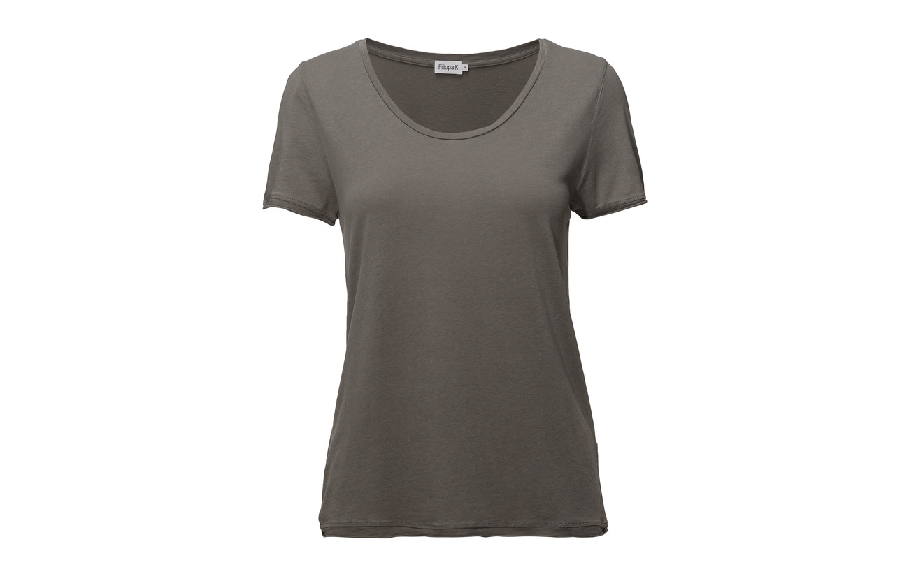 Filippa K Canvas Neck 33 67 Scoop Coton Tee Lyocell rrwAOqd6Ix