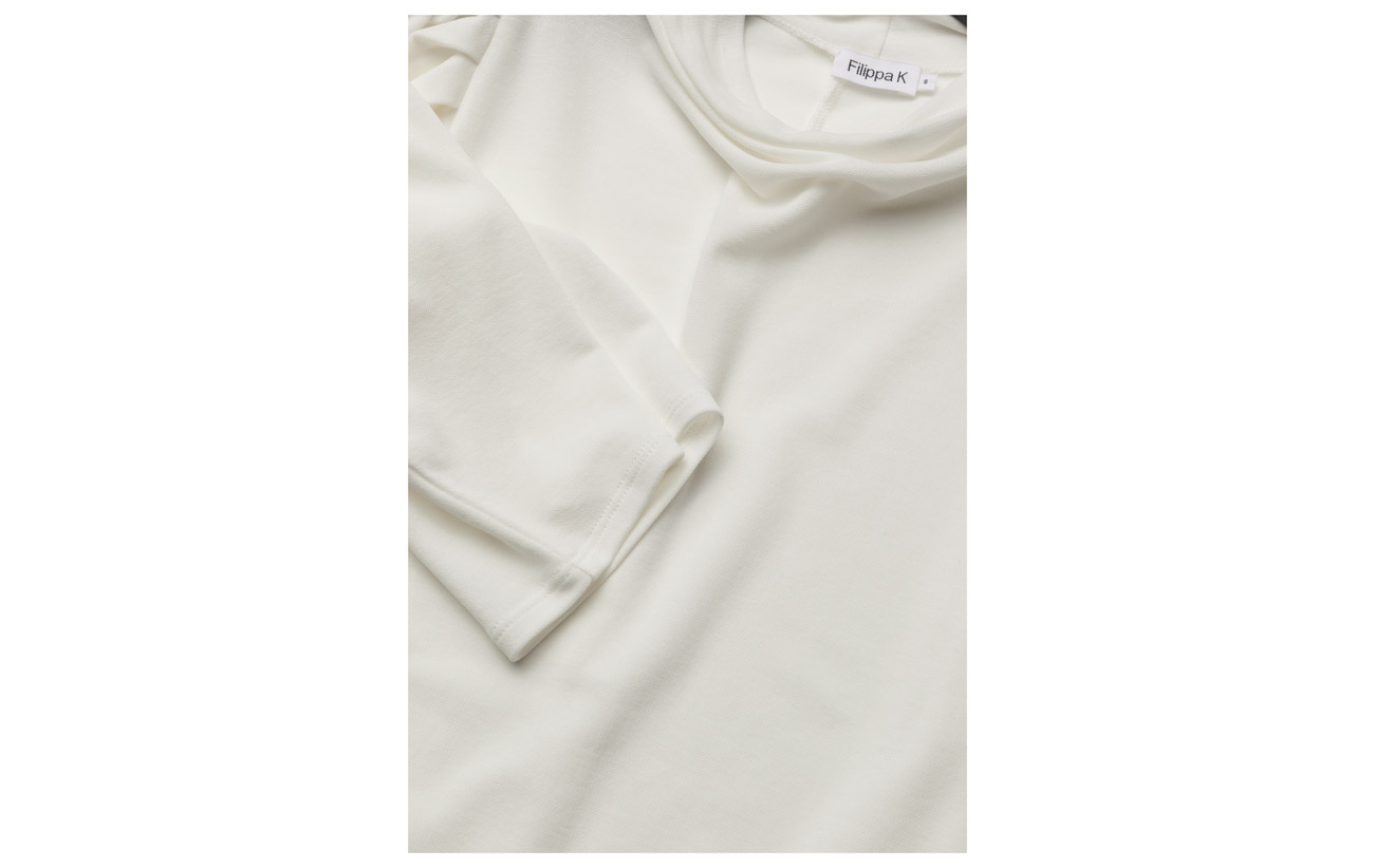 Cream Crepe Filippa 100 Cotton Coton Pleat K Top PwXzx
