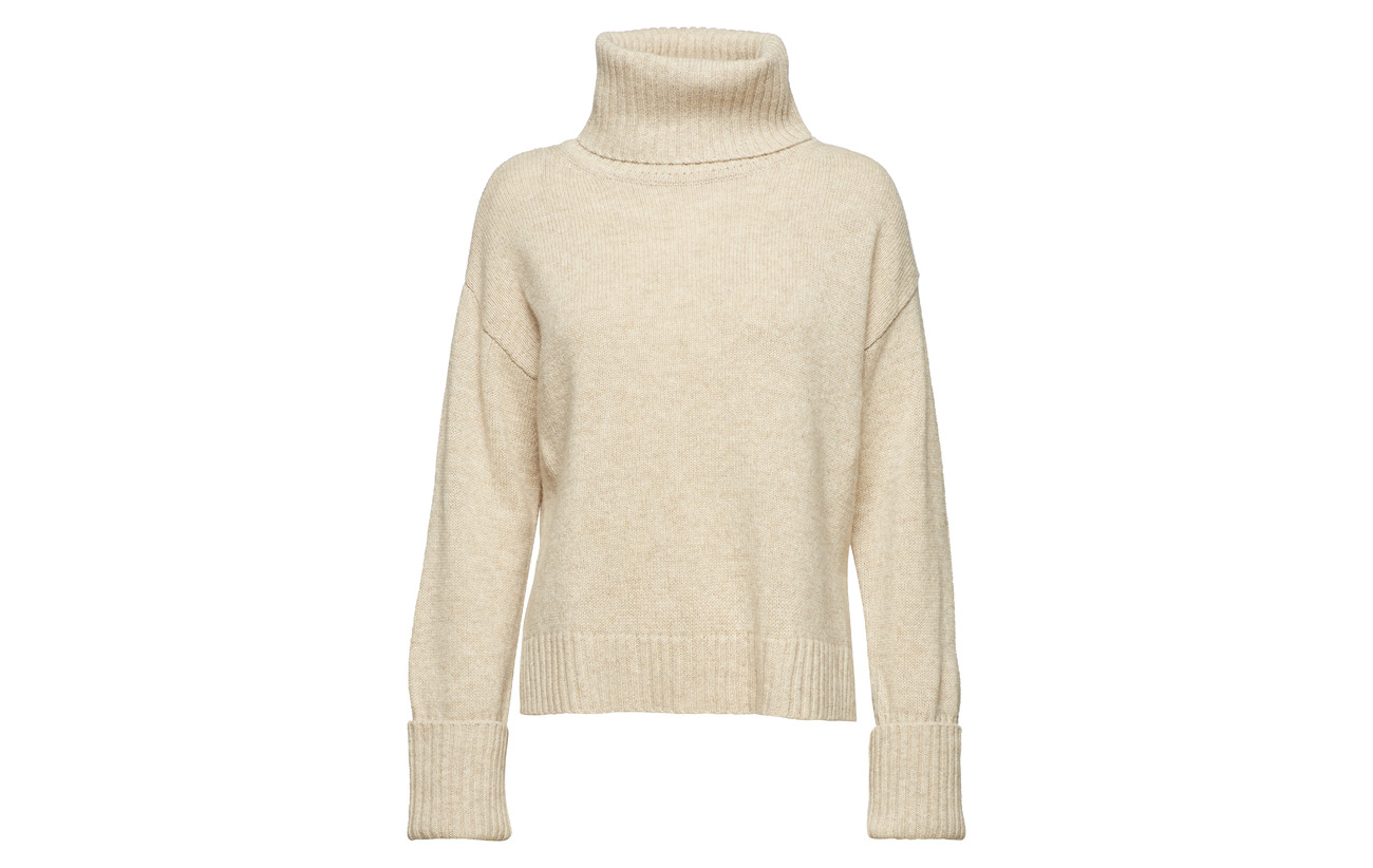 Filippa Roller Neck Sandstone Laine 100 Chunky K Sweater RFSrRH