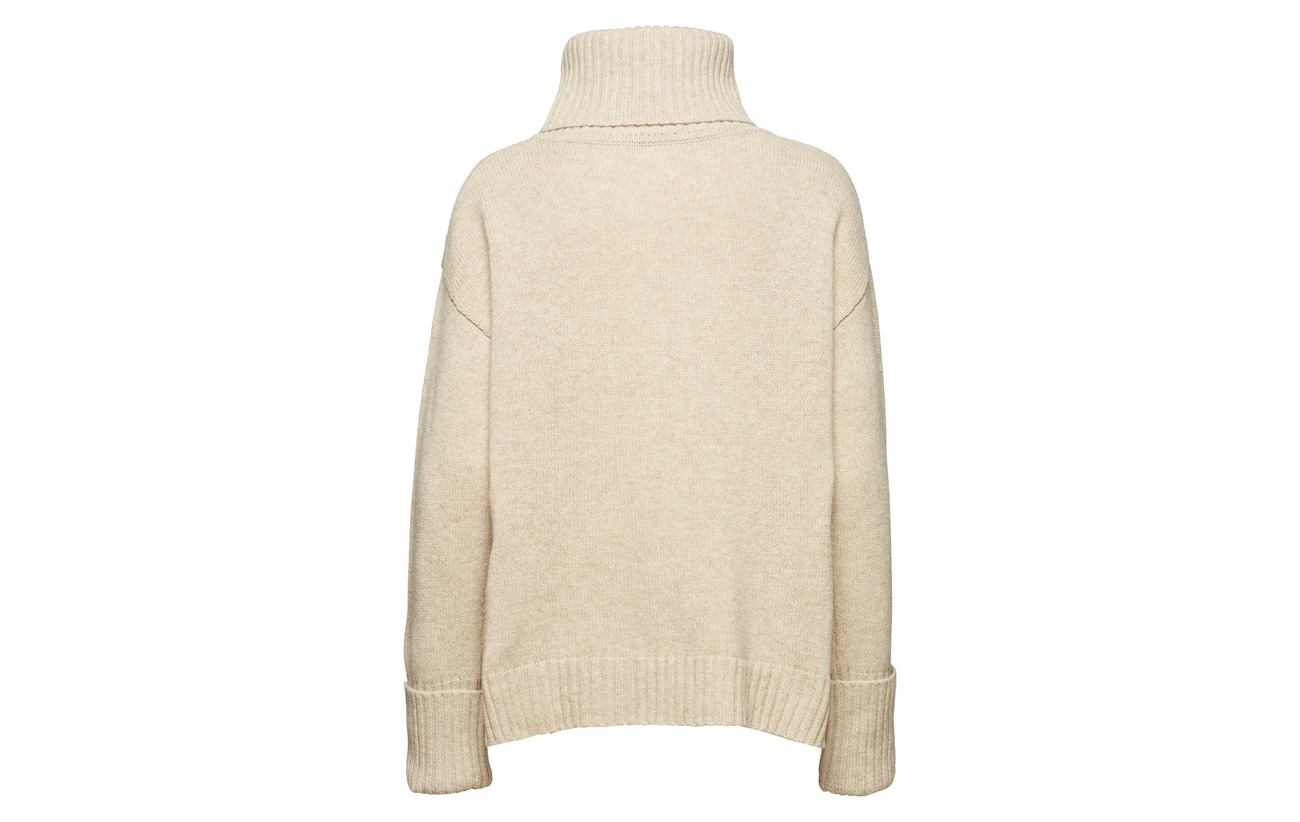 Filippa Roller Neck Sandstone Laine 100 Chunky K Sweater RFSrRH