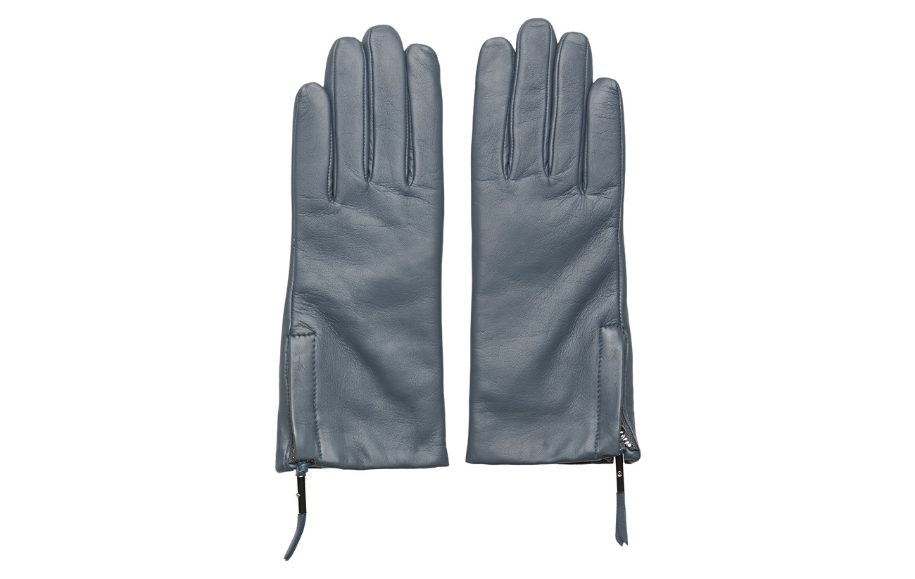 Filippa K Zip Gloves - BLUE SLATE