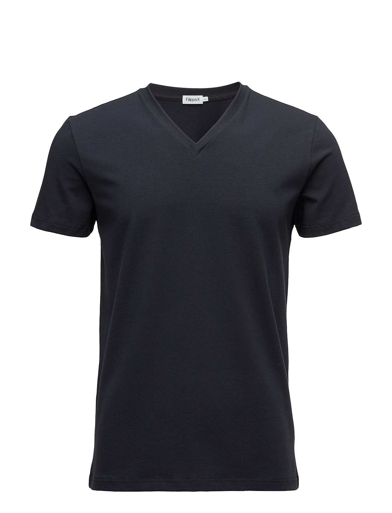 M. Lycra V-Neck Tee T-shirts Short-sleeved Sininen Filippa K