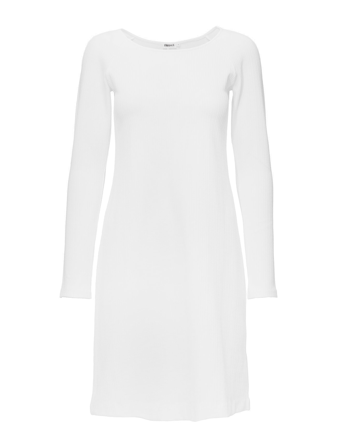 Filippa K Open Neck Dress Jurk Knielengte Wit filippa k kopen in de aanbieding