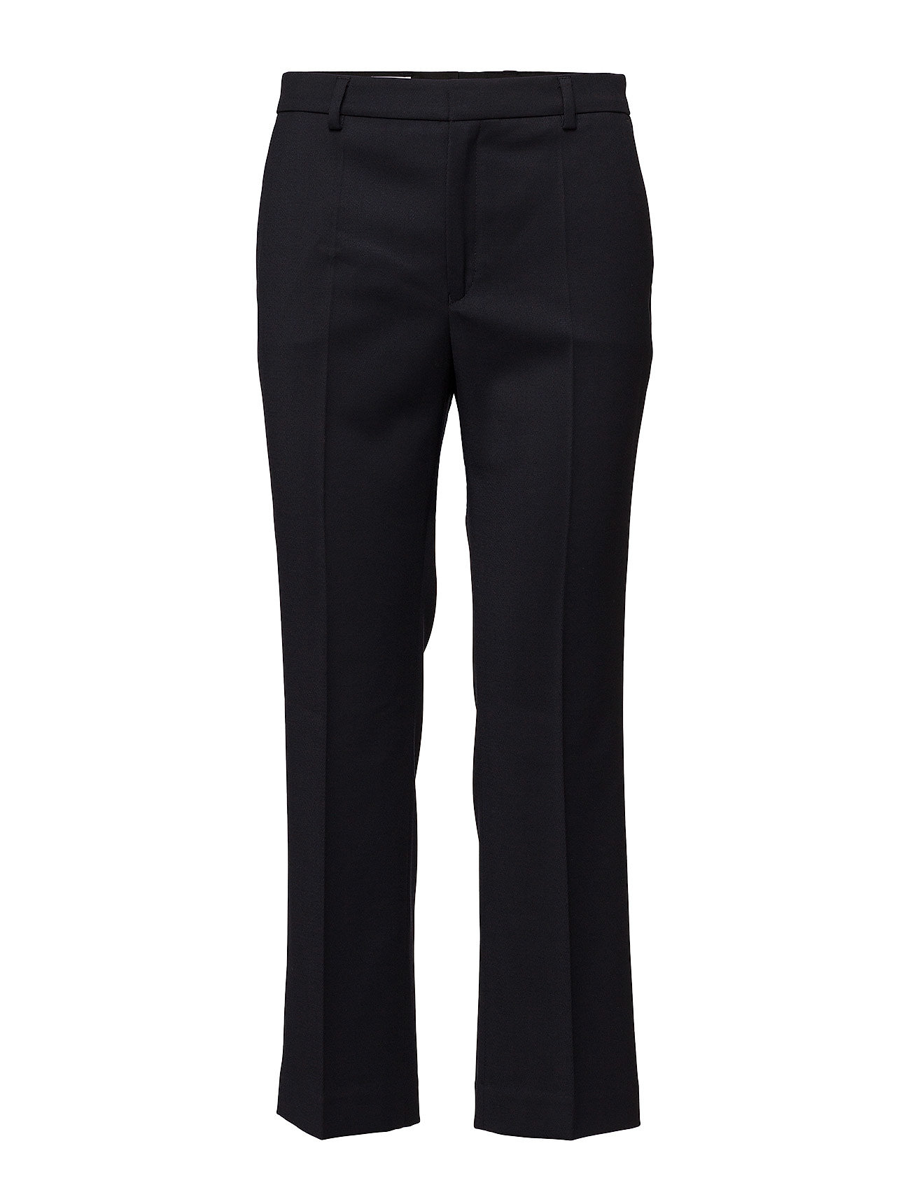 Filippa K Hudson Twill Cropped Trousers Pantalon Met Rechte Pijpen Blauw filippa k kopen in de aanbieding