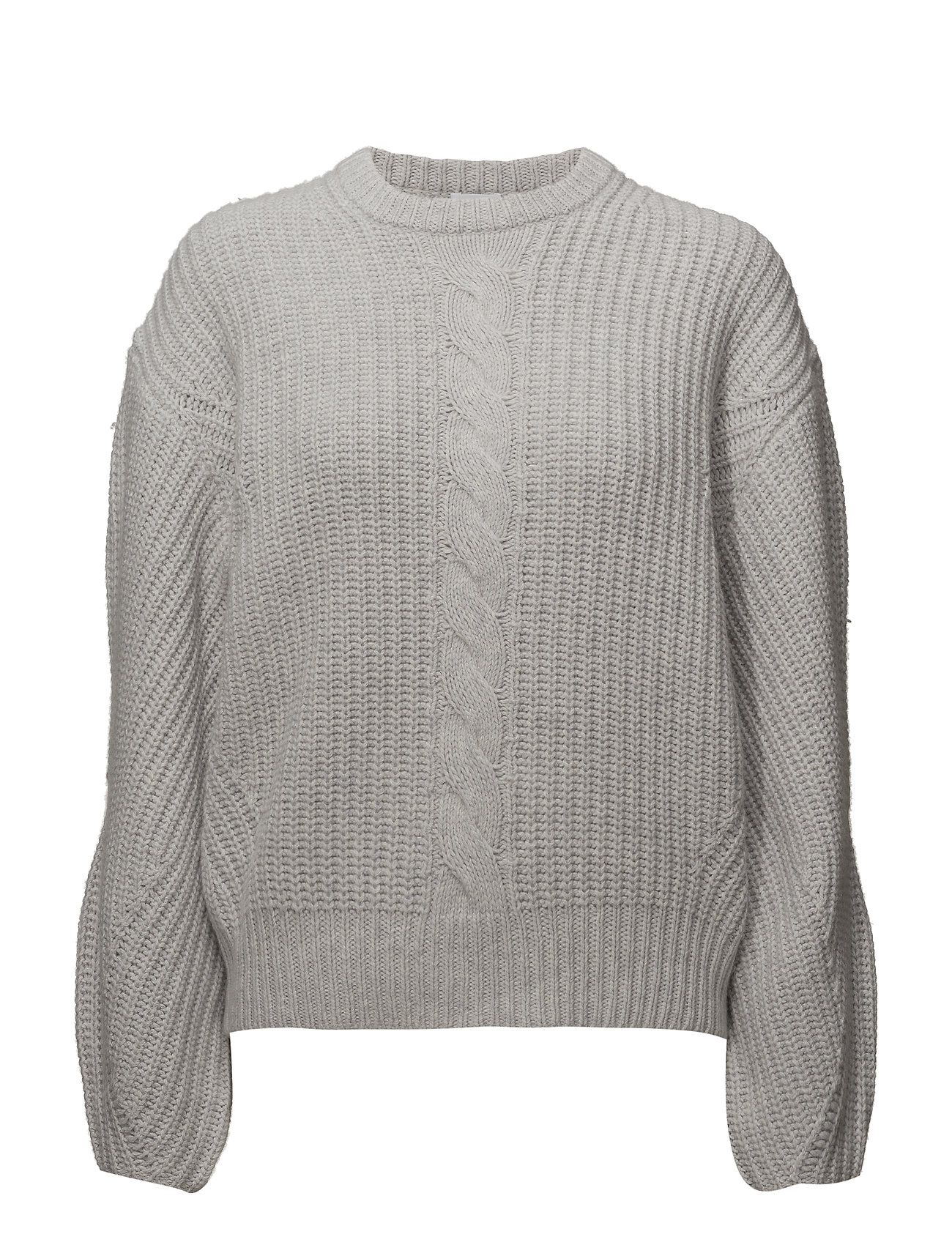 Filippa K Sculptural R Neck Sweater Gebreide Trui Grijs filippa k kopen in de aanbieding
