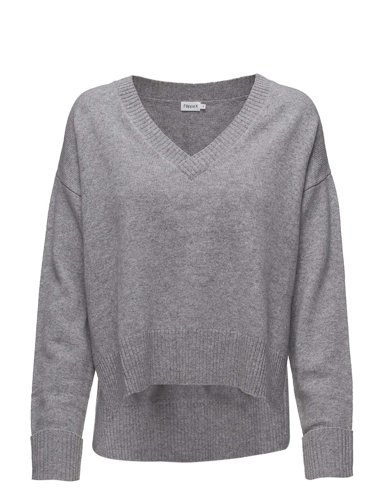 Filippa K Cropped V Neck Sweater Gebreide Trui Grijs filippa k kopen in de aanbieding Filippa K Cropped V Neck Sweater Gebreide Trui Grijs filippa k kopen in de aanbieding