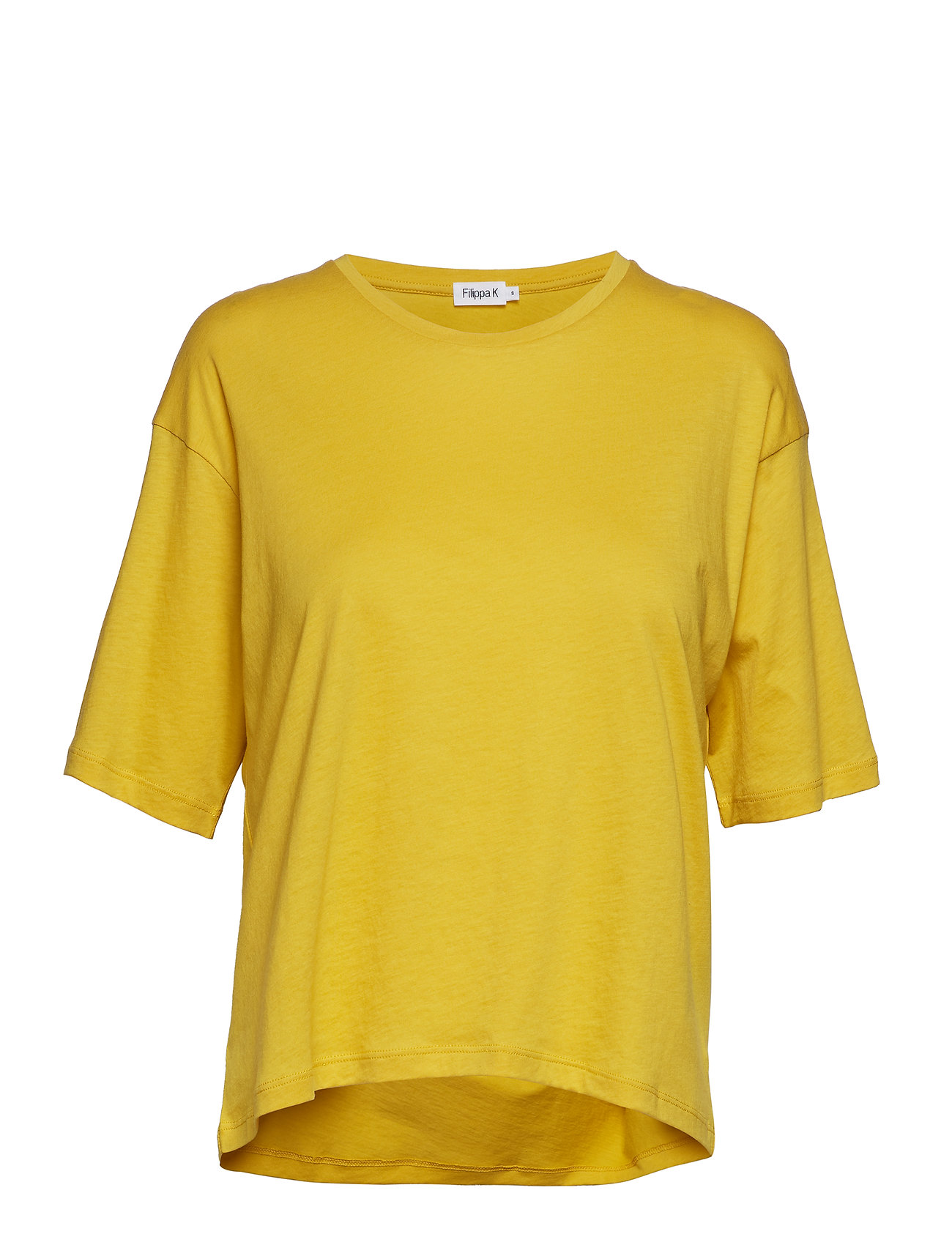 Filippa K Summer Tee T Shirts Tops Short Sleeved Geel filippa k kopen in de aanbieding