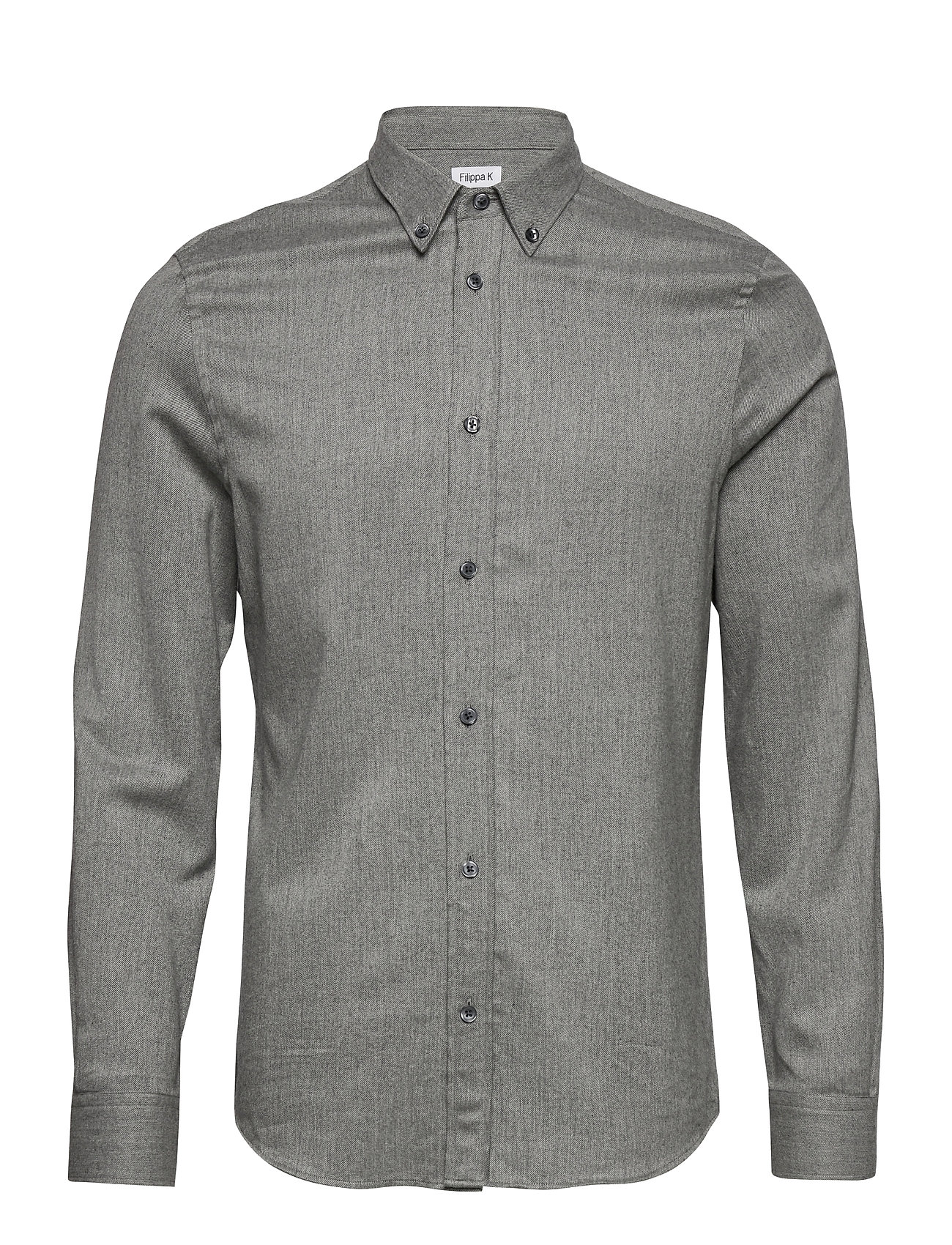 Filippa K casual skjorter – M. Lewis Flannel Shirt Skjorte Grå Filippa herre Blå - Pashion.dk