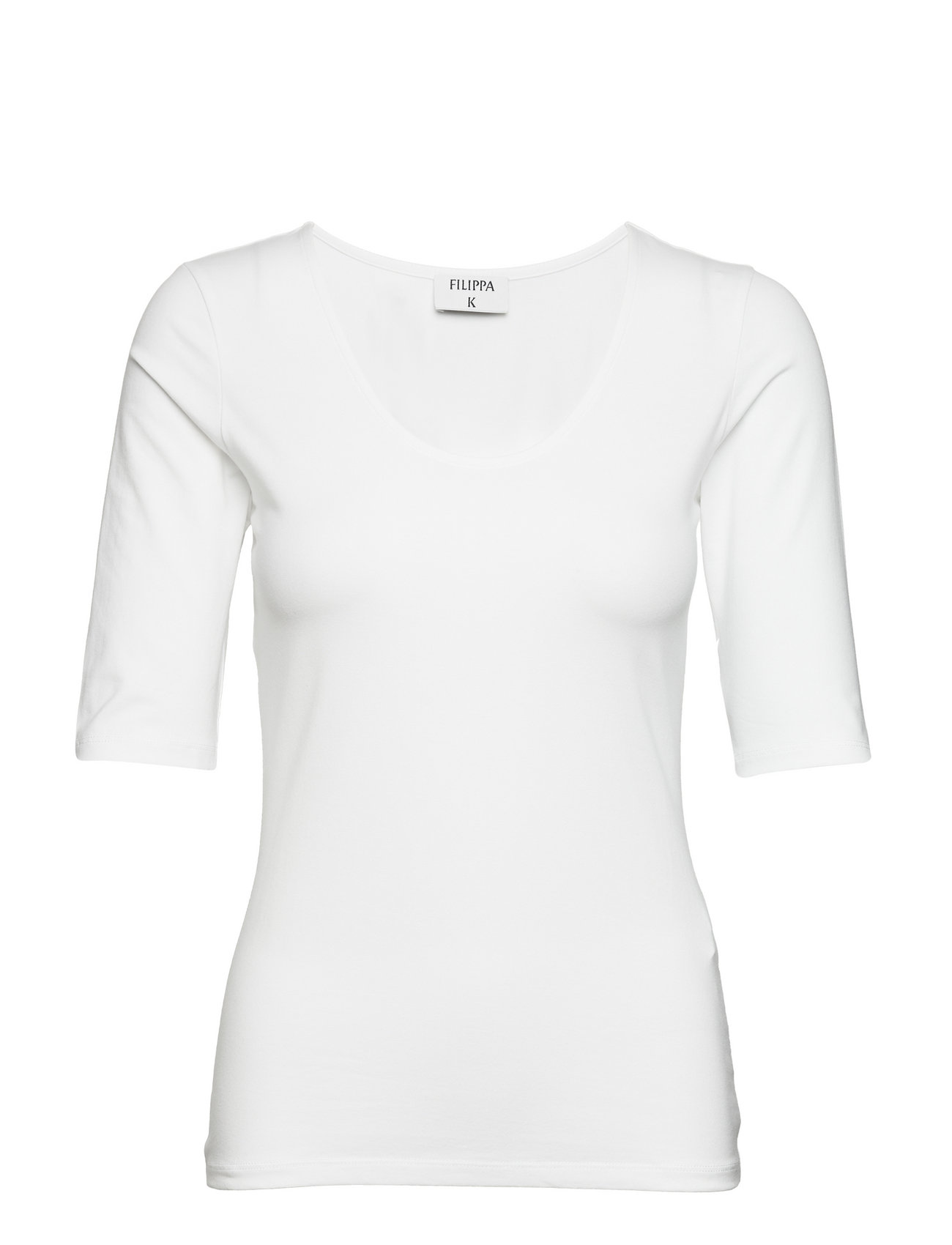 K Cotton Stretch Scoop Neck Top - T-shirts - Boozt.com