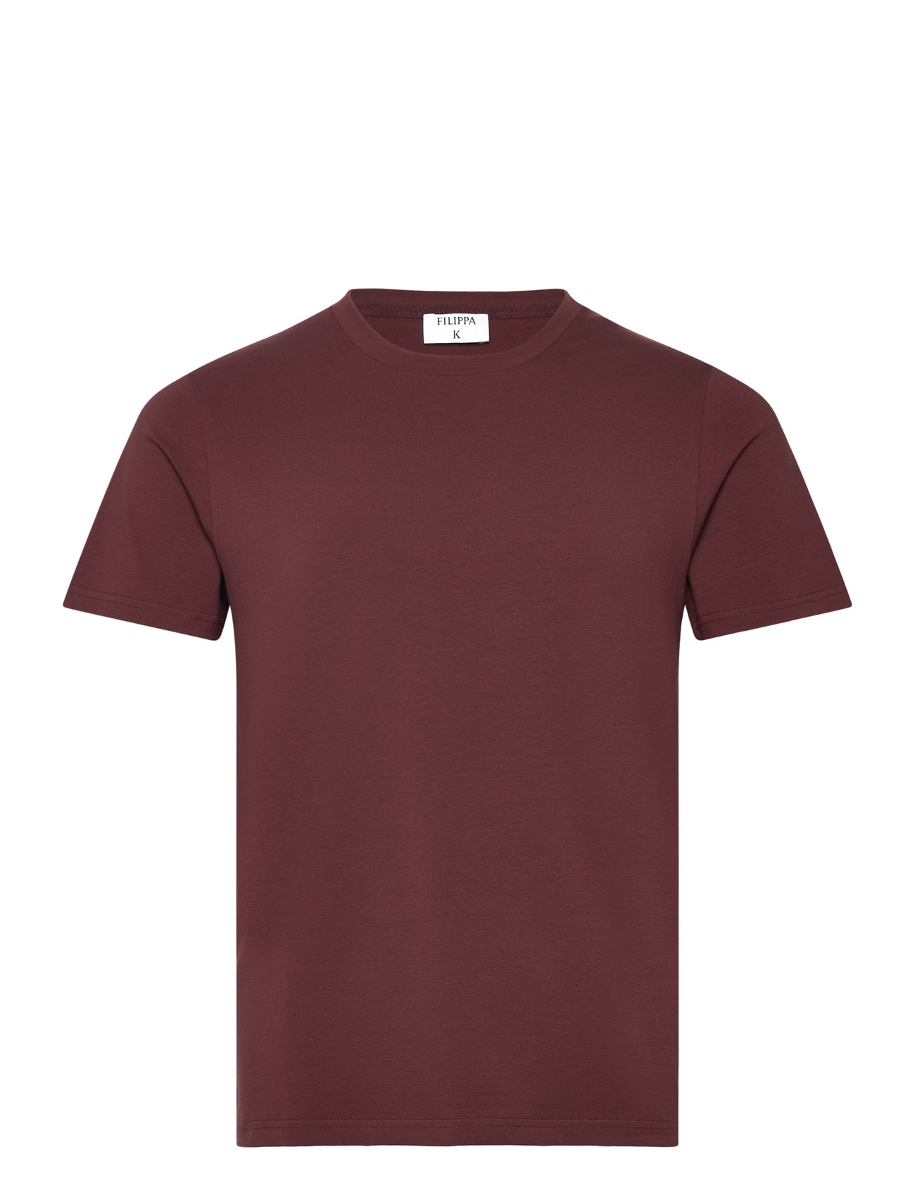 Stretch Cotton Tee Burgundy Filippa K