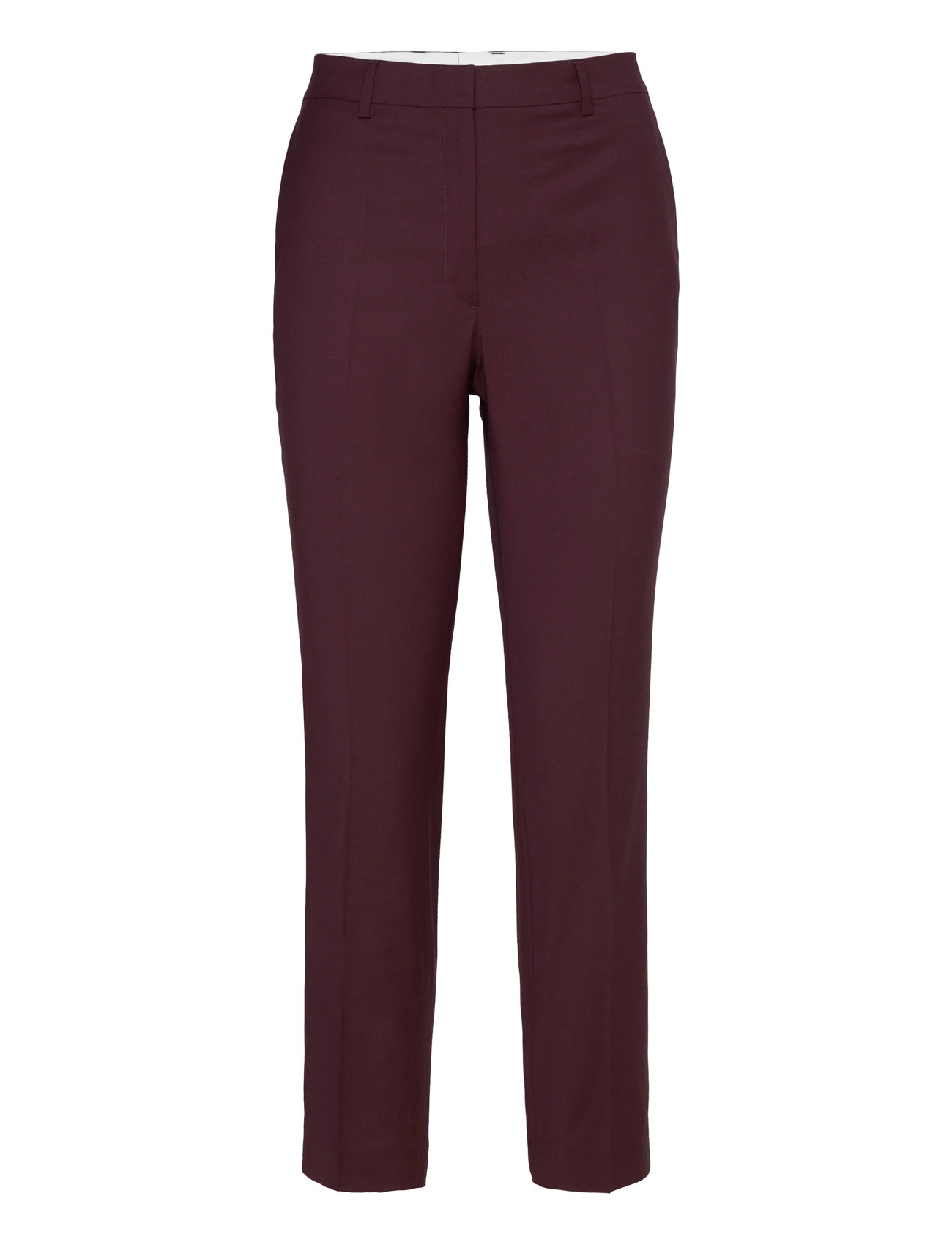 FILIPPA K Emma Cropped Cool Wolle Hose Burgundy - 32 - Damen