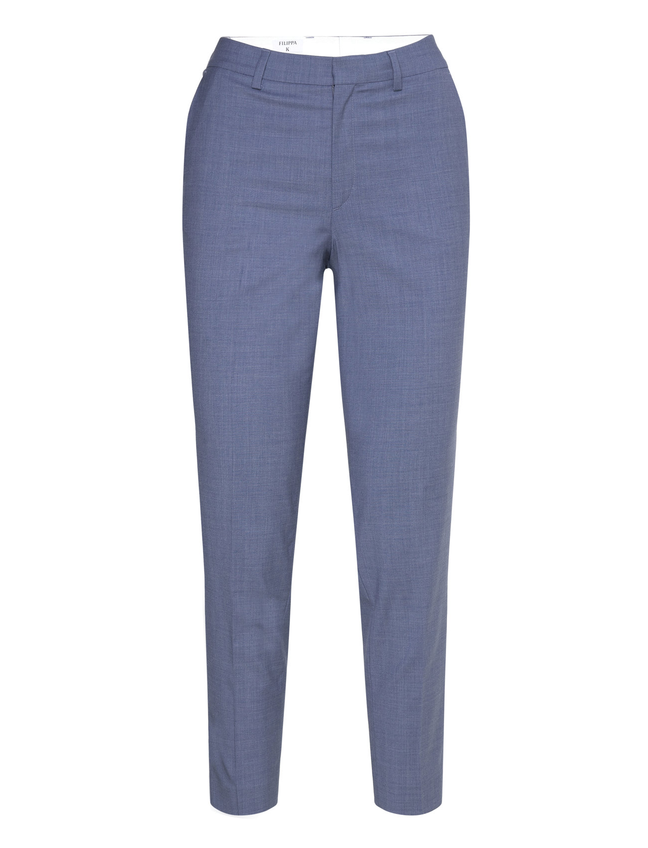 Emma Cropped Cool Wool Trouser Designers Trousers Suitpants Blue Filippa K