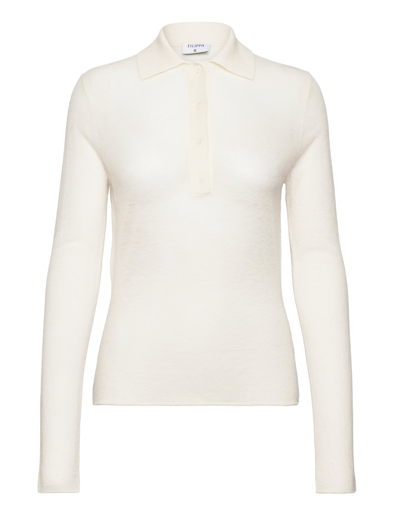 Knit Polo Sweater Tops T-shirts & Tops Polos White Filippa K