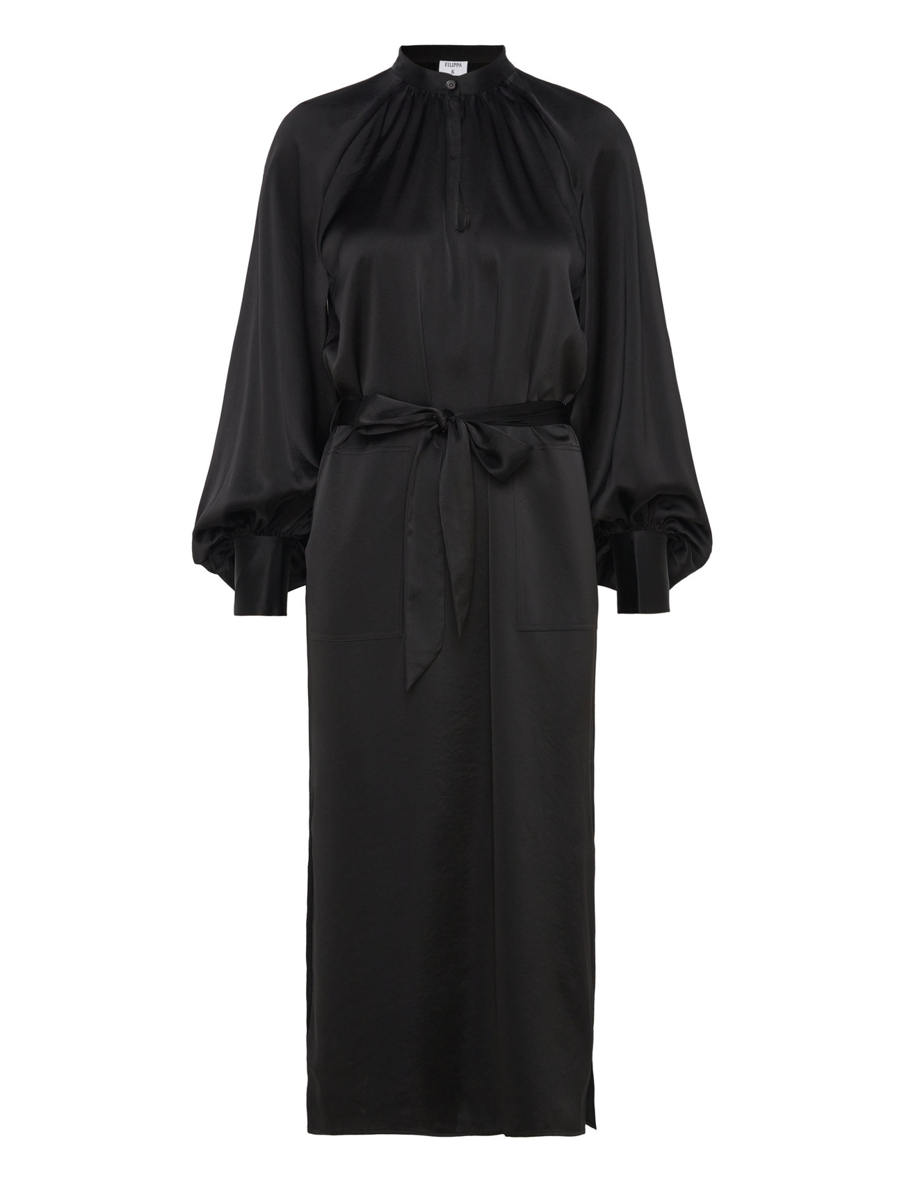 Belted Long Sleeve Dress Black Filippa K