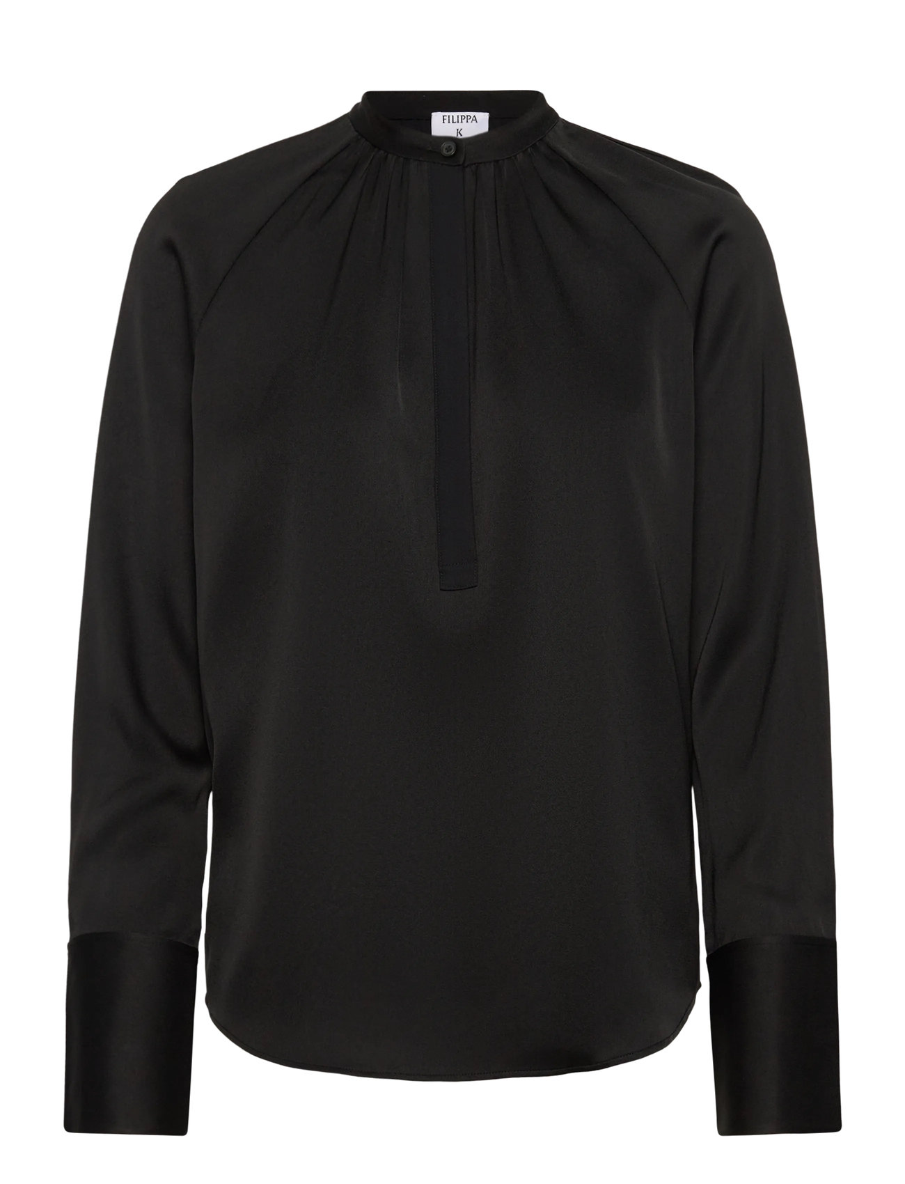 Gathered Raglan Blouse Black Filippa K