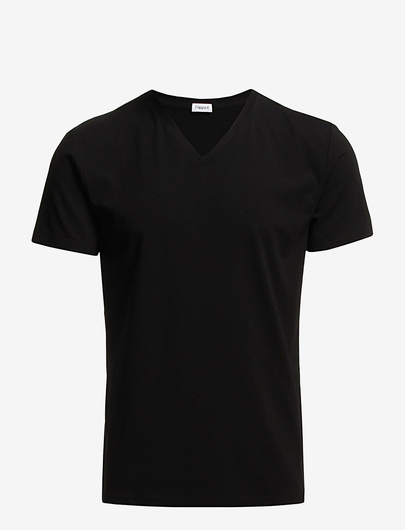 Filippa K - M. Lycra V-Neck Tee - v-neck t-shirts - black - 0