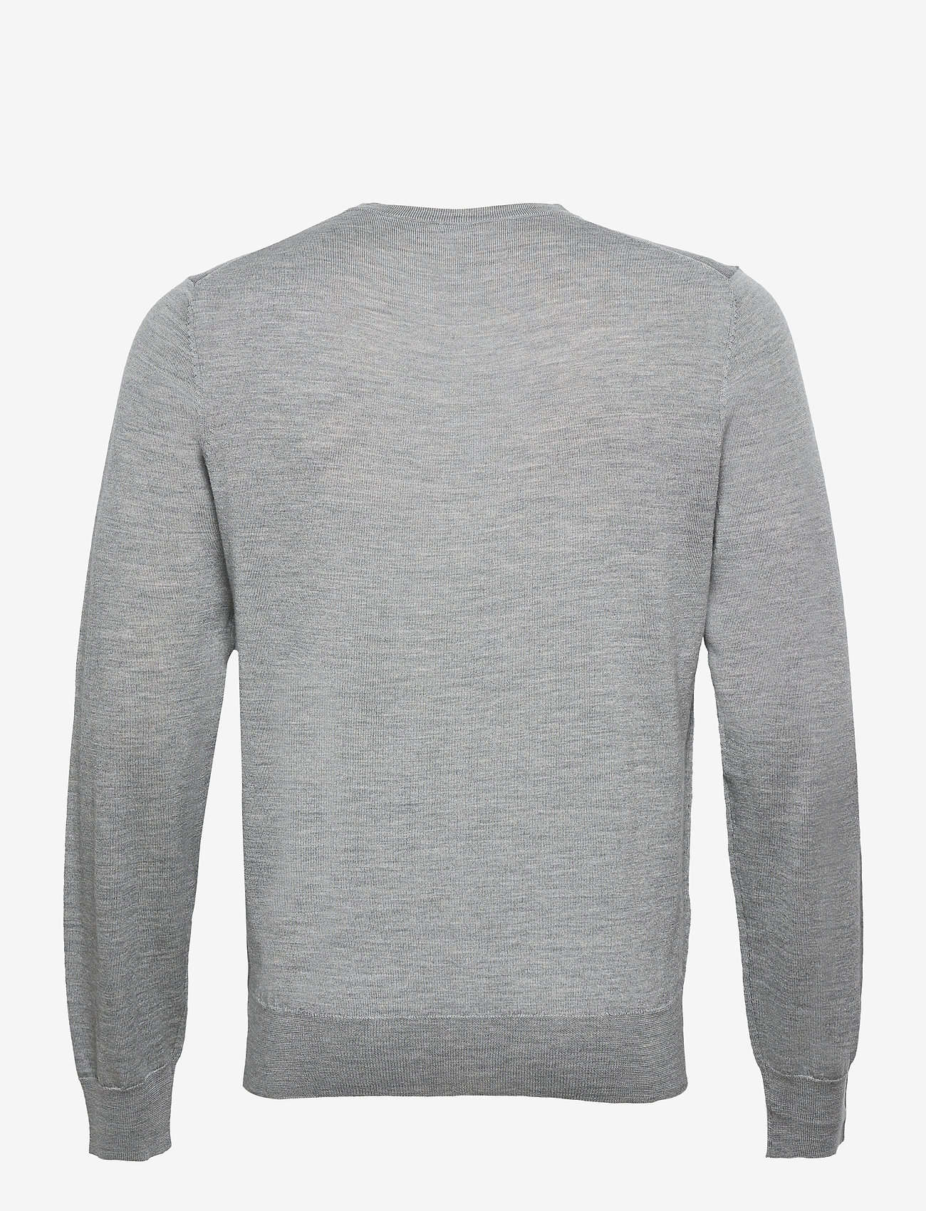 Filippa K - M. Merino V-Neck Sweater - knitted v-necks - grey mel. - 1