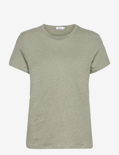 Hazel Linen Tee - t-shirts - mist green