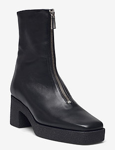 Eileen Platform Boot - ankelstøvler med hæl - black