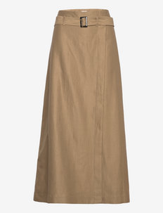 Odilia Skirt - spódnice długie - dark khaki