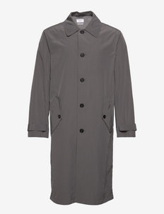 M. Brighton Coat - trench coats - slate grey