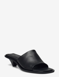 Naima Mid Heel Sandal - sandaler med hæl - black