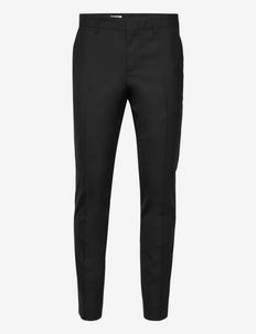 Liam Wool Trousers - kostymbyxor - black
