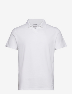 Stretch Polo T-Shirt - lyhythihaiset - white