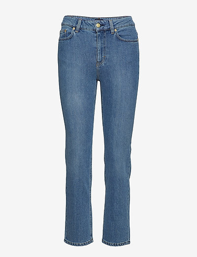 Stella Washed Jean - straight jeans - mid blue