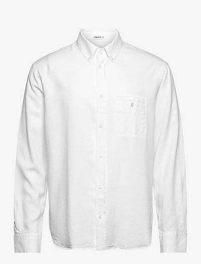 M. Zachary Tencel Shirt - linen shirts - white