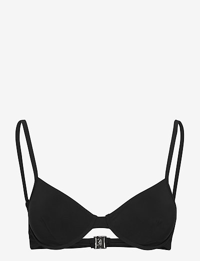 Matte Underwire Bikini Top - bedrade bikinitops - black