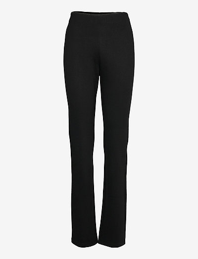 Pina Trouser - bikses ar taisnām starām - black