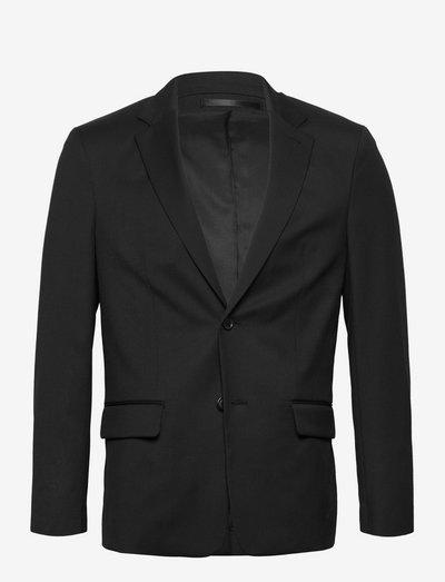 M. Sidney Wool Blazer - blazers à boutonnage simple - black