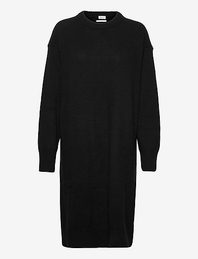 Addison Knitted Dress - strikkjoler - black