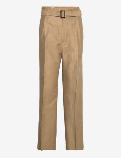 Isabel Trouser - bukser med lige ben - dark khaki